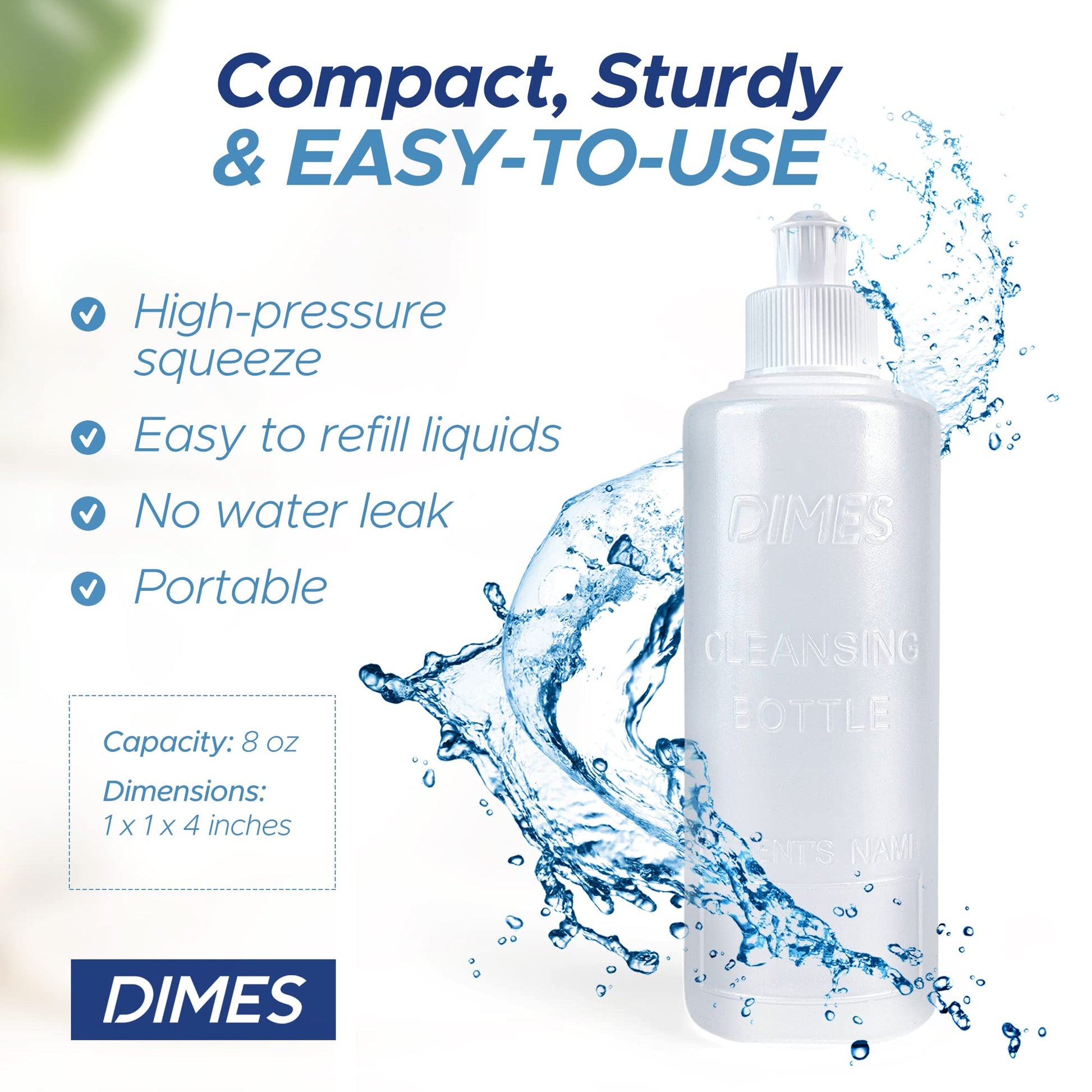 Dimes Perineal Lavette Irrigation Bottle 8 oz (Pack of 3). - Peri Bottle for Postpartum Care DimesBuy Supplements Australia