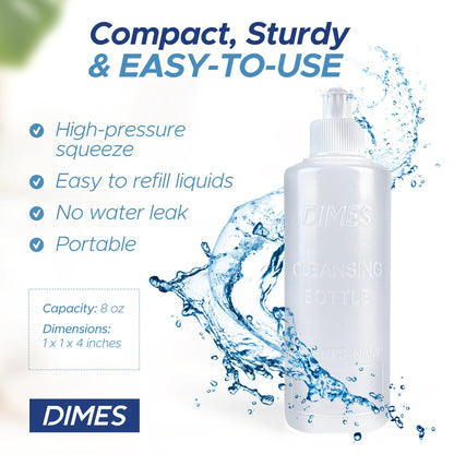 Dimes Perineal Lavette Irrigation Bottle 8 oz (Pack of 3). - Peri Bottle for Postpartum Care DimesBuy Supplements Australia