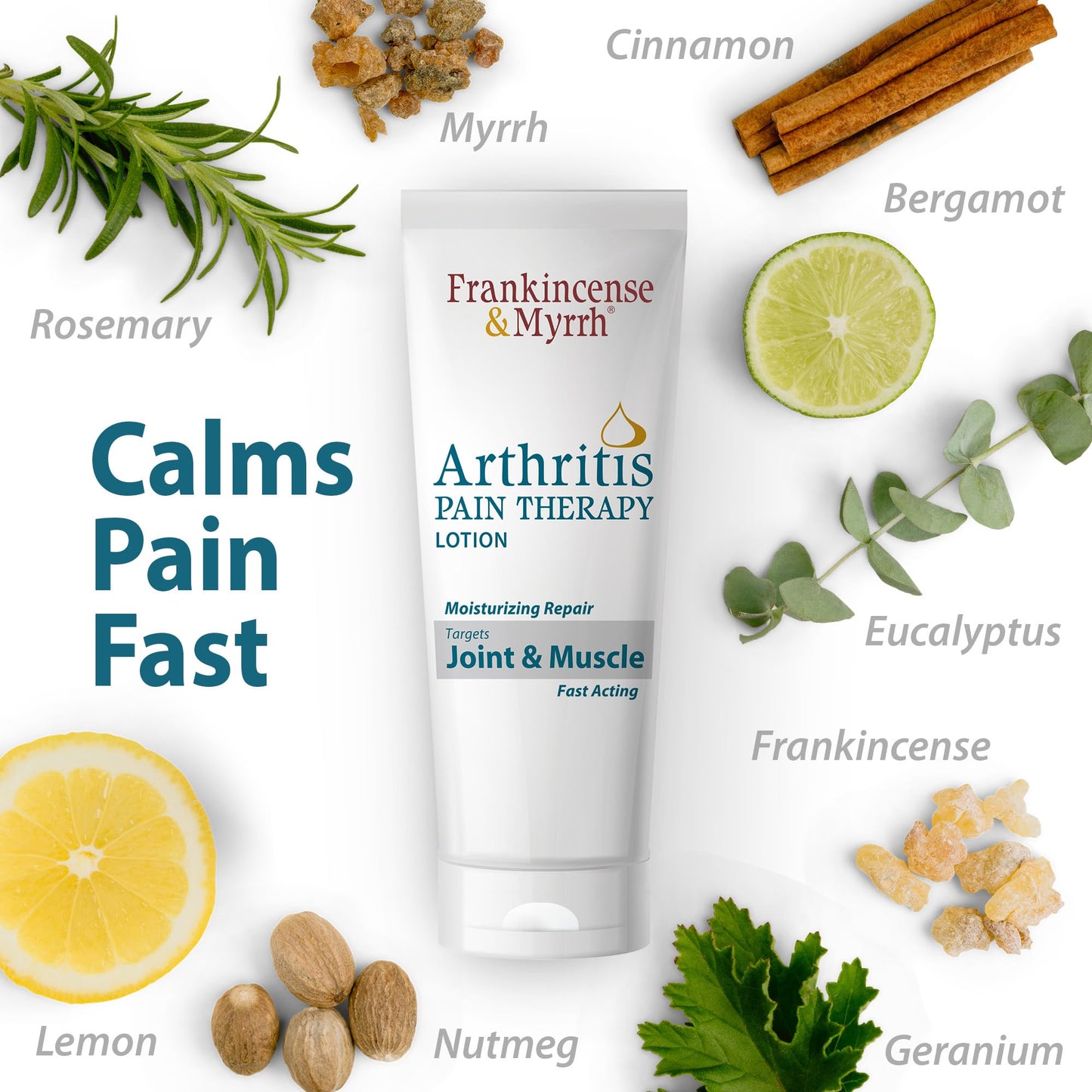 Frankincense and Myrrh Arthritis Pain Reliever Therapy Lotion – Topical Arthritis Pain Relief Cream and Hydrating Skin Repair, Body Relief for Sciatica, Knee, Back, Joints, Neck, Hands, 3 Oz - 1 Pack FRANKINCENSE & MYRRHBuy Supplements Australia
