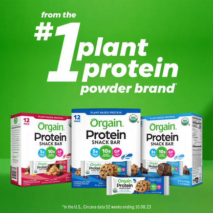 Orgain Organic Vegan Protein Bars, Smores - 10g Plant Based Protein, Gluten Free Snack OrgainBuy Supplements Australia