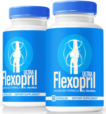 NutraRize (2 Pack) Flexopril Ultra Capsules, Official Flexopril for Joint Support, All-Natural Formula to Fortify Bones and Bolster Flexibility, Premium FlexoprilUltra Pills Review (120 Capsules) NutraRizeBuy Supplements Australia