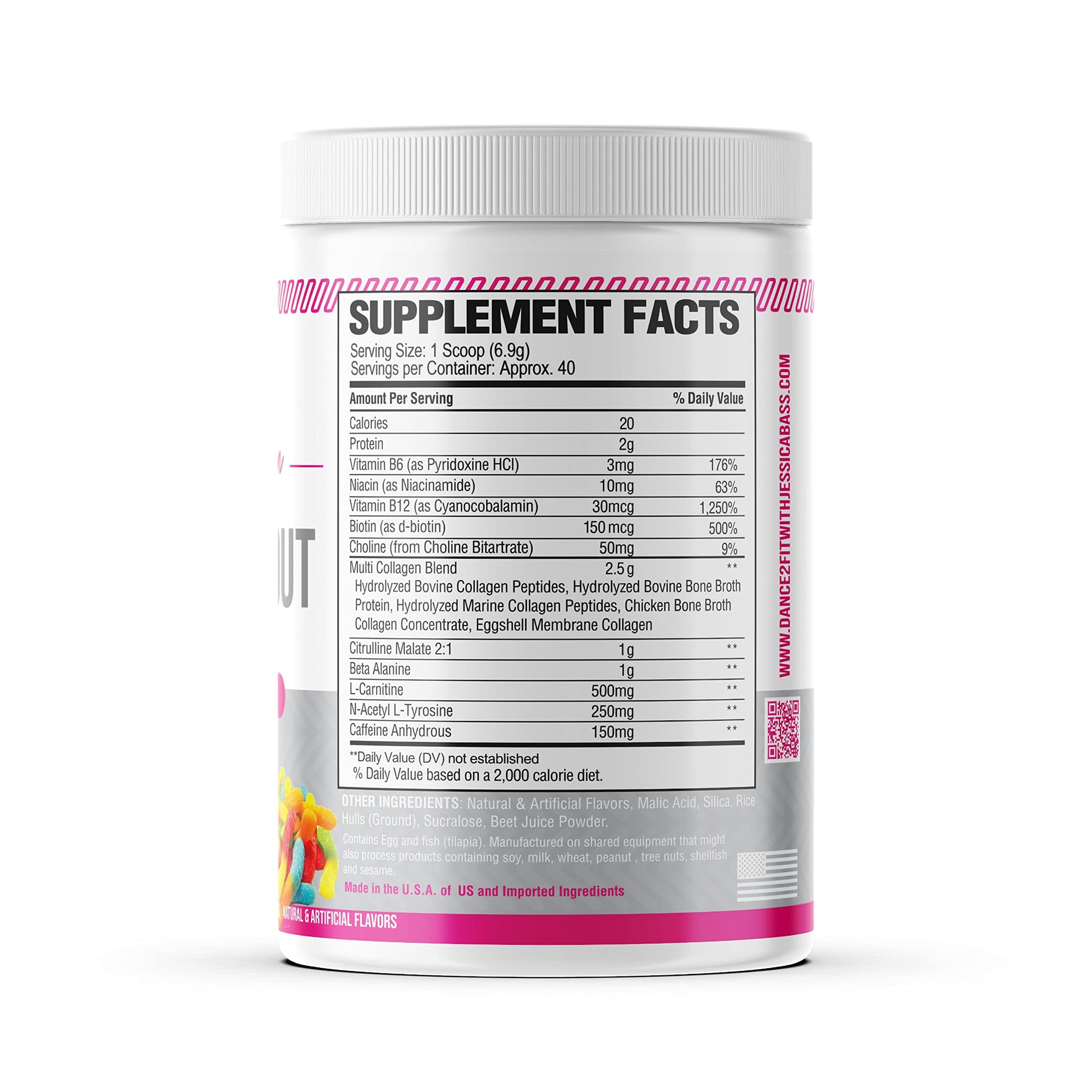 D2Fit (by Jessica Bass Women’s Pre Workout Multi Collagen (2.5g) + Biotin (150mcg) D2FitBuy Supplements Australia