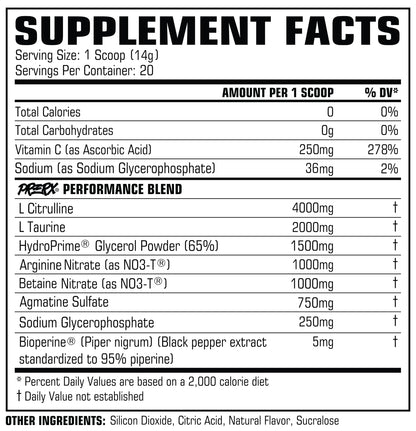 PROCCOR Pump - Stim Free, Fully Clinically Dosed, Scientifically Formulated Performance Pre Workout with Nitrates, Naturally Flavored (20 Servings, Freedom Pop)