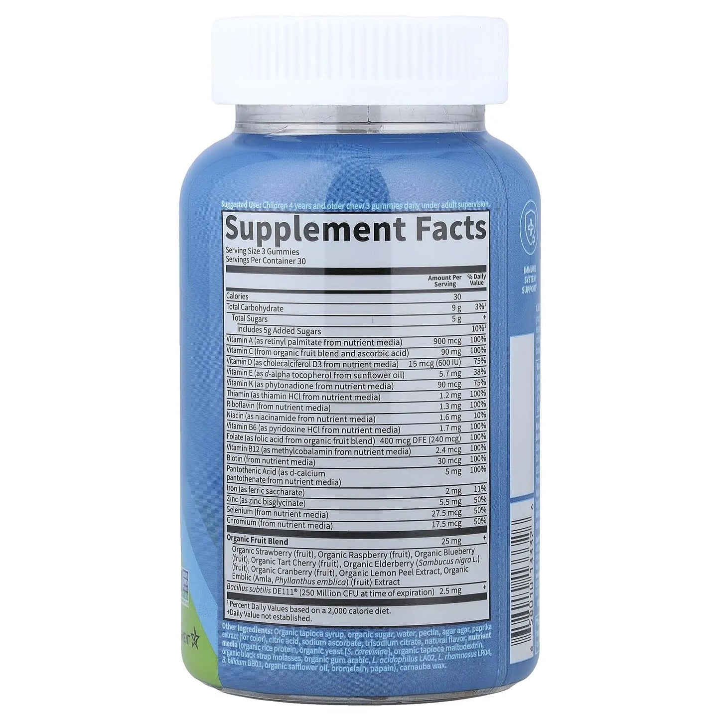 Kids Multivitamin Gummy with Iron + Probiotics for Immune Health & Digestion: Vitamins D, C, E, B, Zinc for Energy & Development, Vitamin Code Garden of LifeBuy Supplements Australia