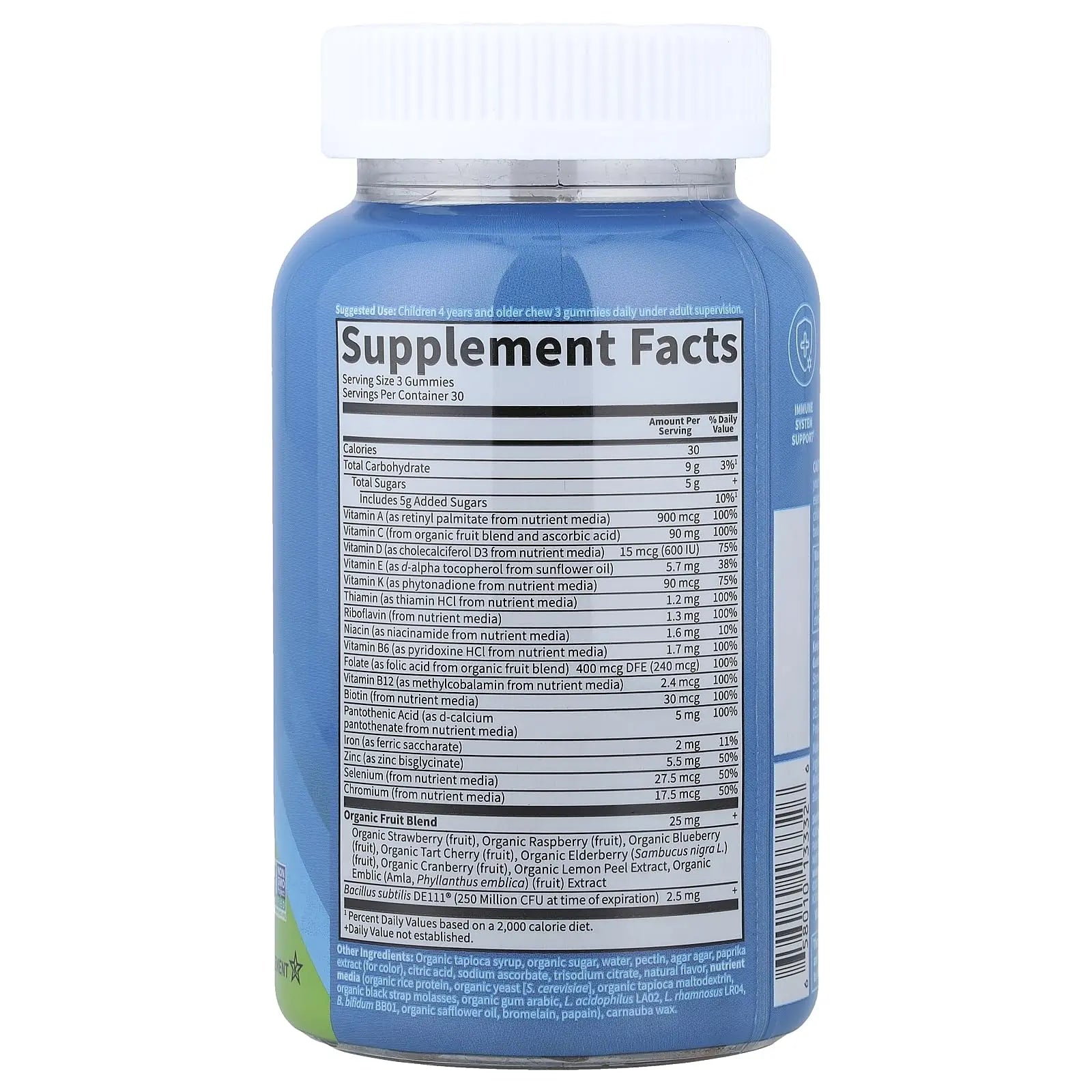 Kids Multivitamin Gummy with Iron + Probiotics for Immune Health & Digestion: Vitamins D, C, E, B, Zinc for Energy & Development, Vitamin Code Garden of LifeBuy Supplements Australia