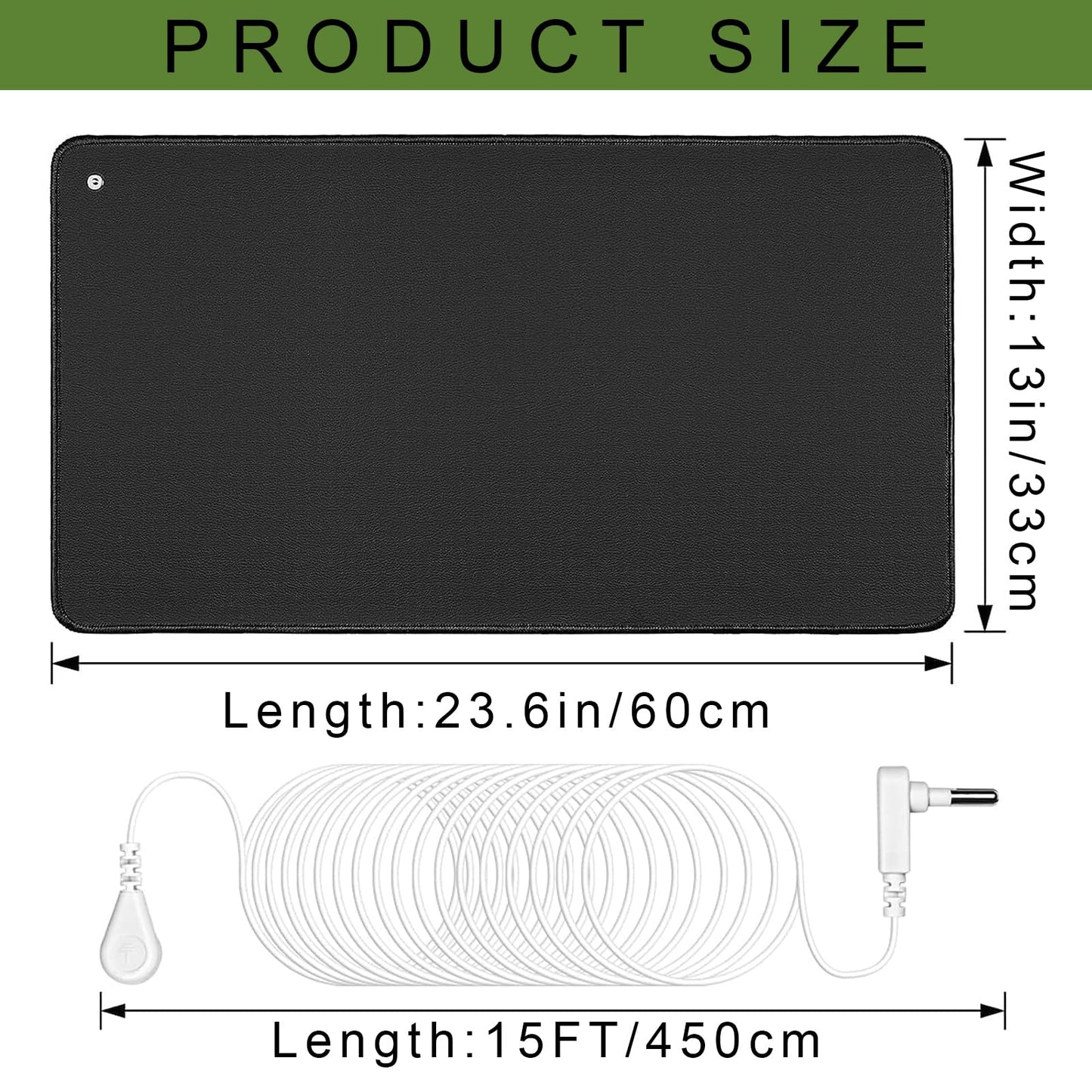 Seader Grounding Mat for Sleep, Conductive Grounding Pad, Earth Mat with 15ft Grounding Cord seaderBuy Supplements Australia