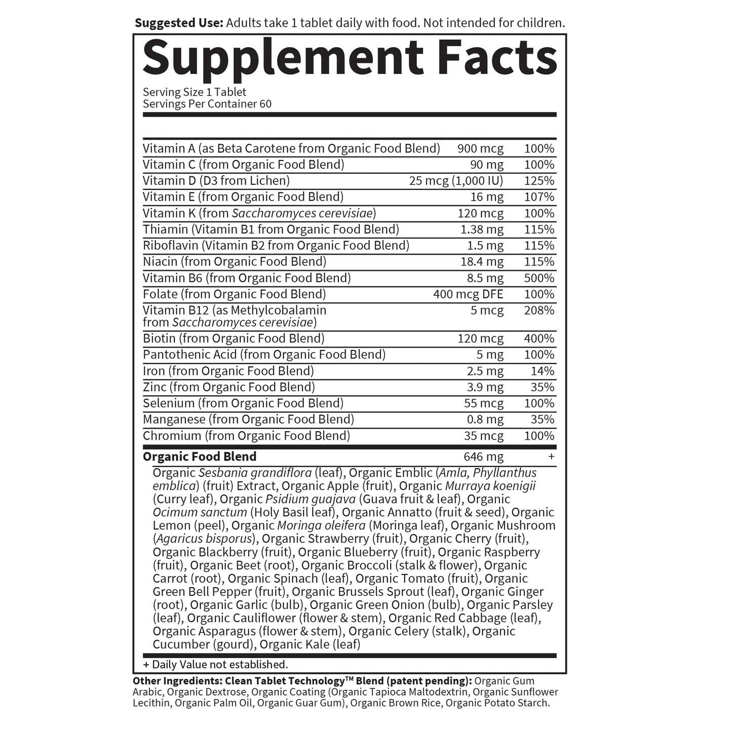 Garden of Life Organics Women's Once Dail,y 60ct & Vitamin Code Vitamin D3 5,000IU, 60ct Garden of LifeBuy Supplements Australia
