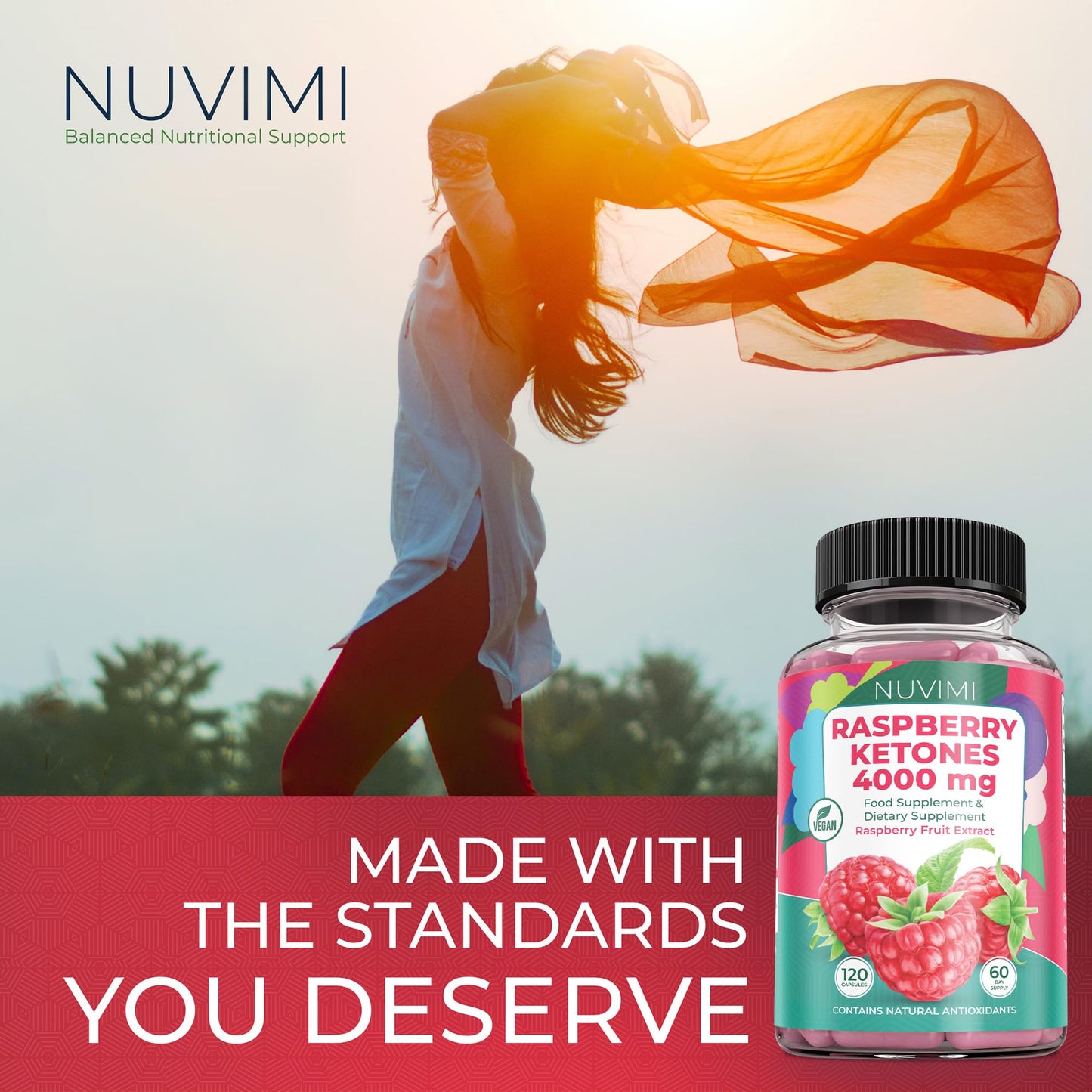 NUVIMI Raspberry Ketones 4000 mg Natural Dietary Food Supplement to Support Healthy NUVIMIBuy Supplements Australia