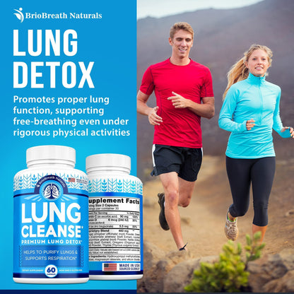 Lung Support Supplement - Natural Capsules for Lung Cleanse and Detox BRIOBREATH NATURALSBuy Supplements Australia