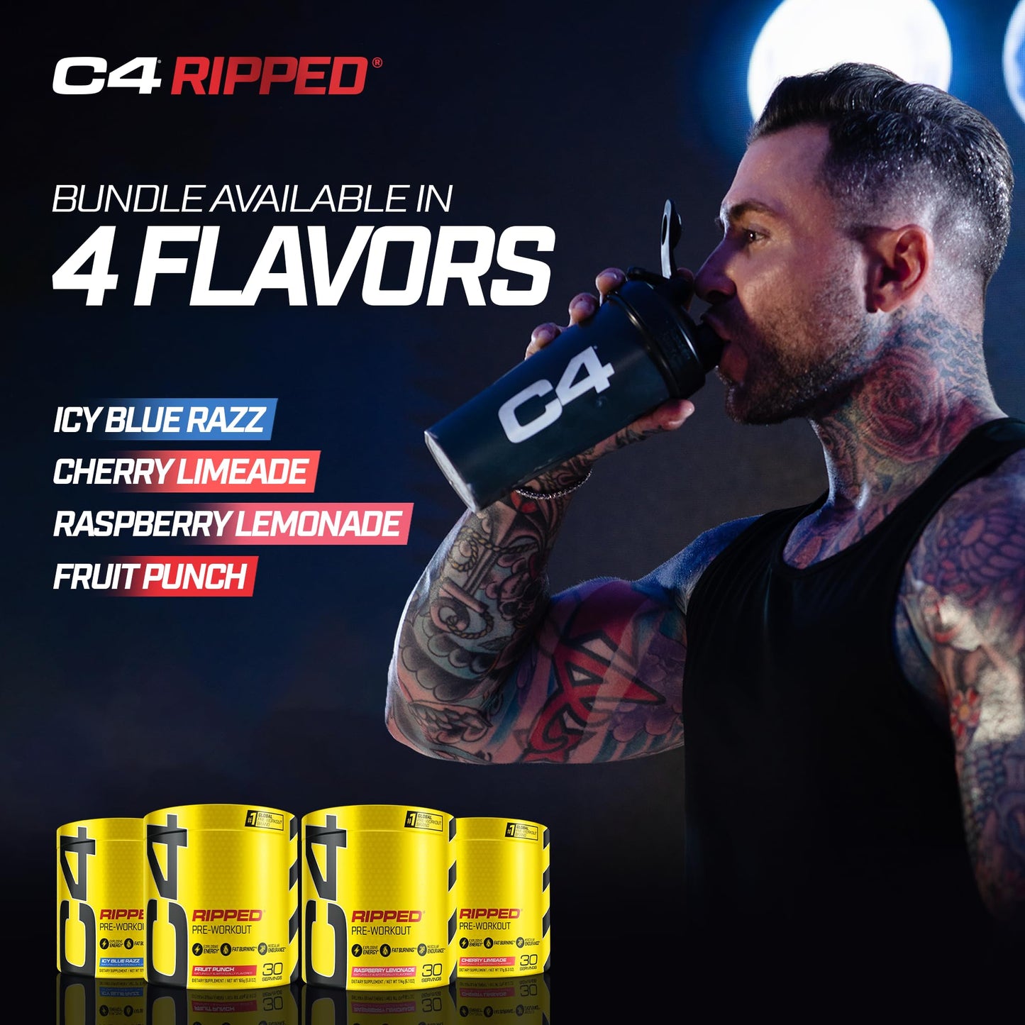 C4 Ripped & SuperHD, The Thermogenic Bundle, C4 Ripped Pre Workout Powder CellucorBuy Supplements Australia