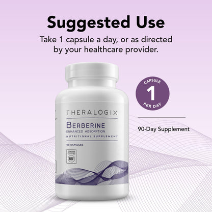 Theralogix Berberine Enhanced Absorption - 90-Day Supply - Made with Berberine TheralogixBuy Supplements Australia