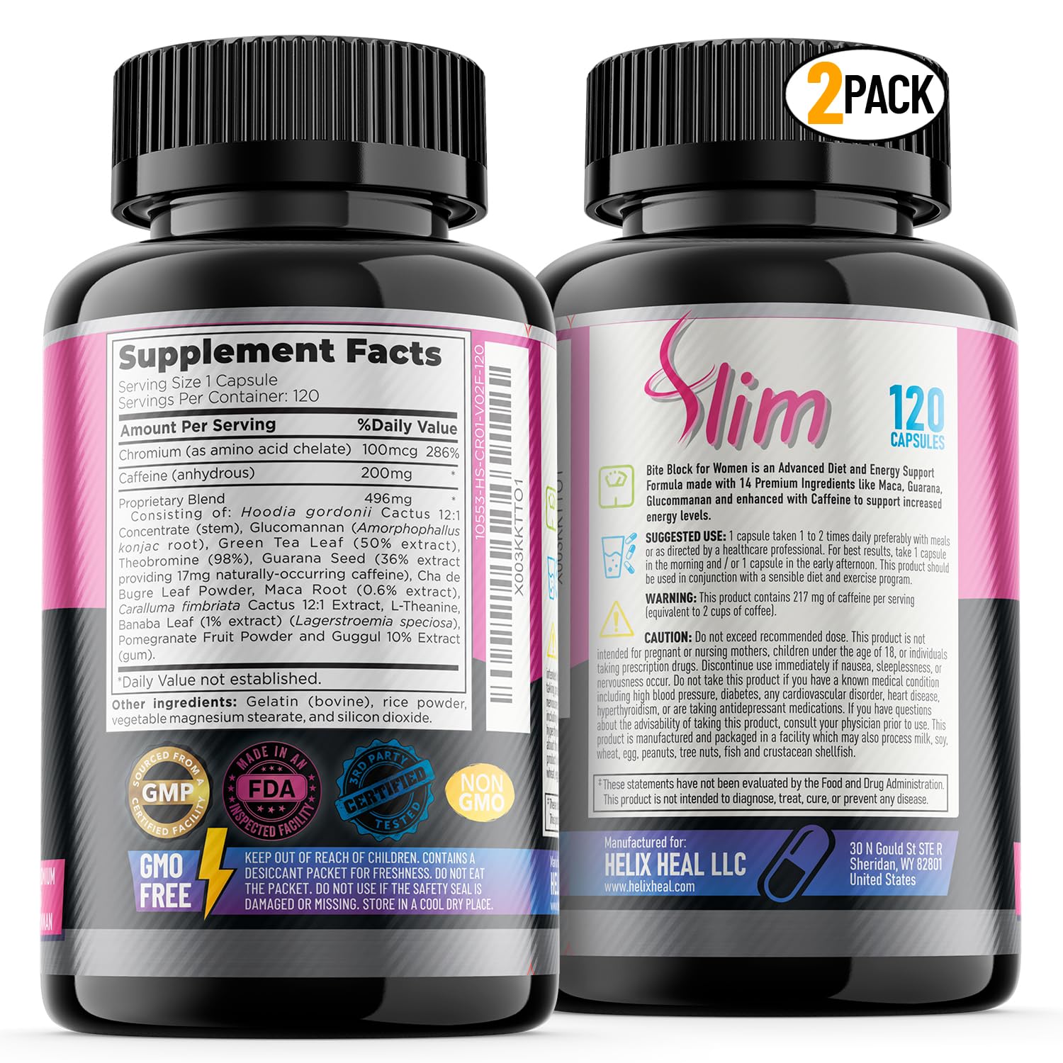 Appetite Suppressant for Women - Weight Loss Pills for Bloating Relief & Carb Blocker Helix HealBuy Supplements Australia