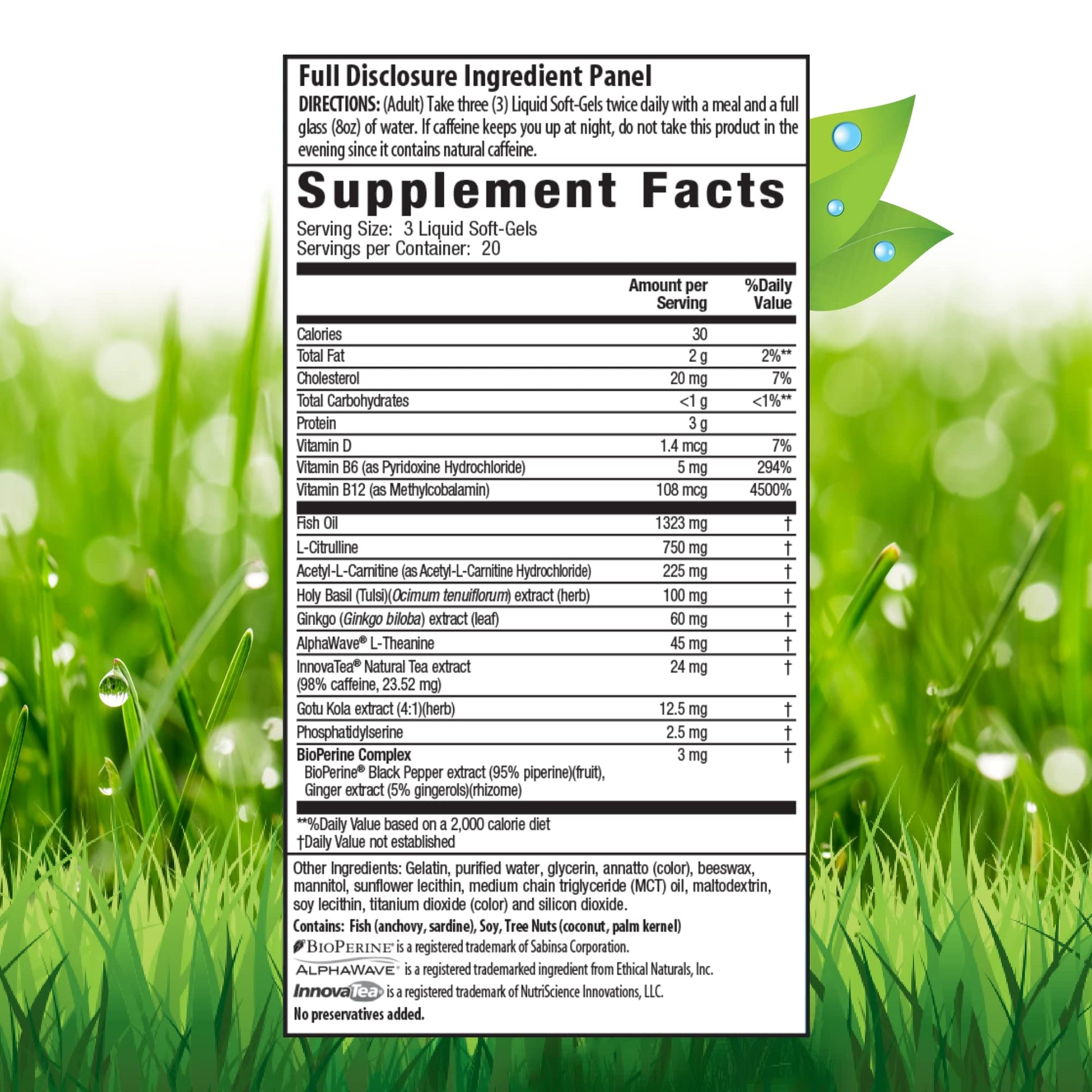 Irwin Naturals Brain Awake Max3 + Nitric Oxide Booster 60 Count Irwin NaturalsBuy Supplements Australia
