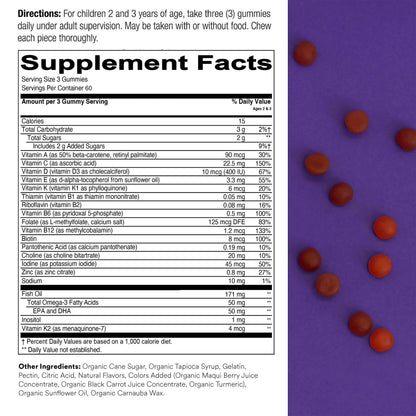 SmartyPants Toddler Multivitamin Gummies: Omega 3 Fish Oil (EPA/DHA), Vitamin D3, C, Vitamin B12, B6 & Women's Multivitamin Gummies: Omega 3 Fish Oil (EPA/DHA), Methylfolate, CoQ10, Vitamin D SmartyPantsBuy Supplements Australia