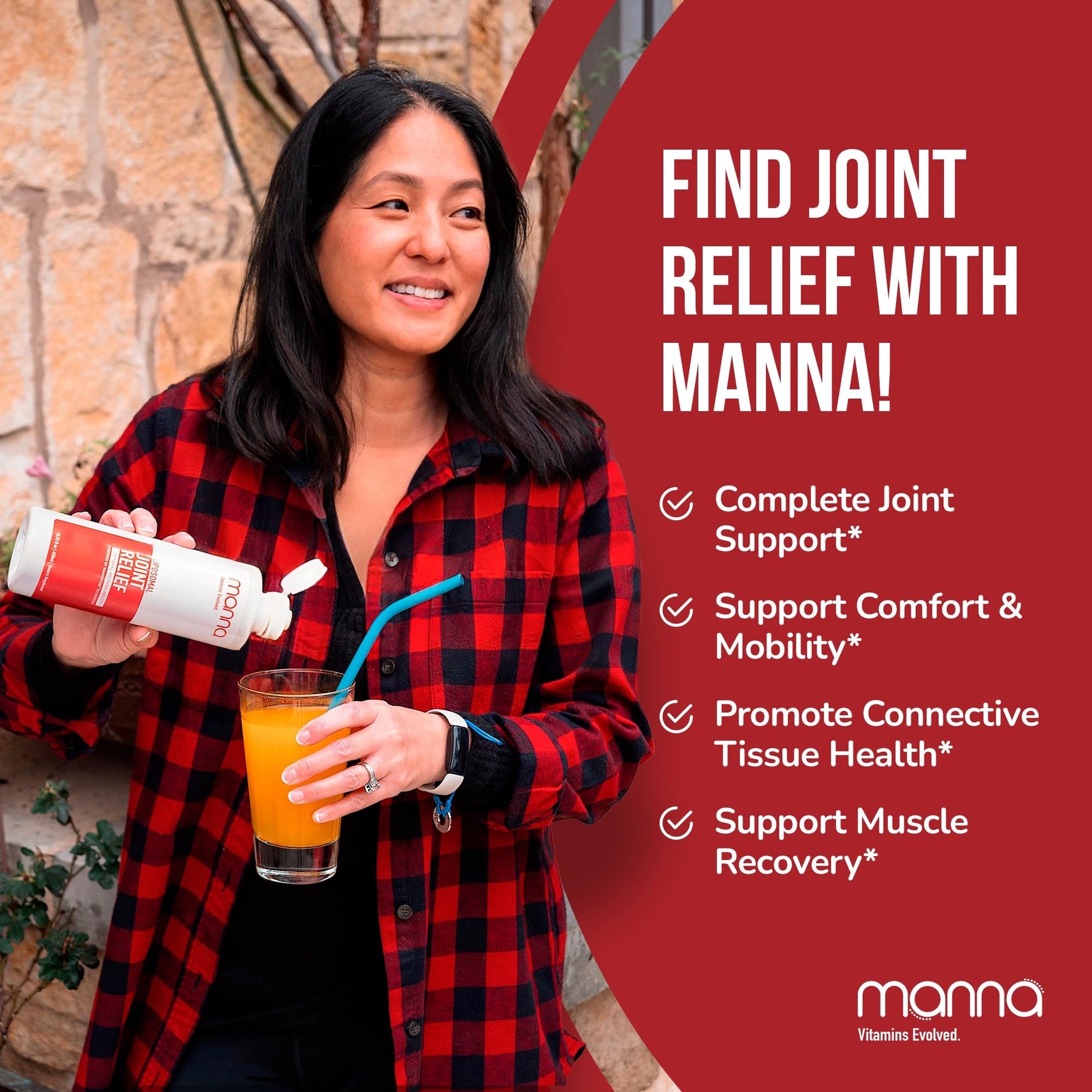Manna Vitamins Evolved Liposomal Joint Relief Supplement for Women, Men Includes Curcumin, Glucosamine, Chondroitin, Quercetin for Joint Health, Swelling, Aches, Increase Range of Motion, Mobility Manna Vitamins EvolvedBuy Supplements Australia