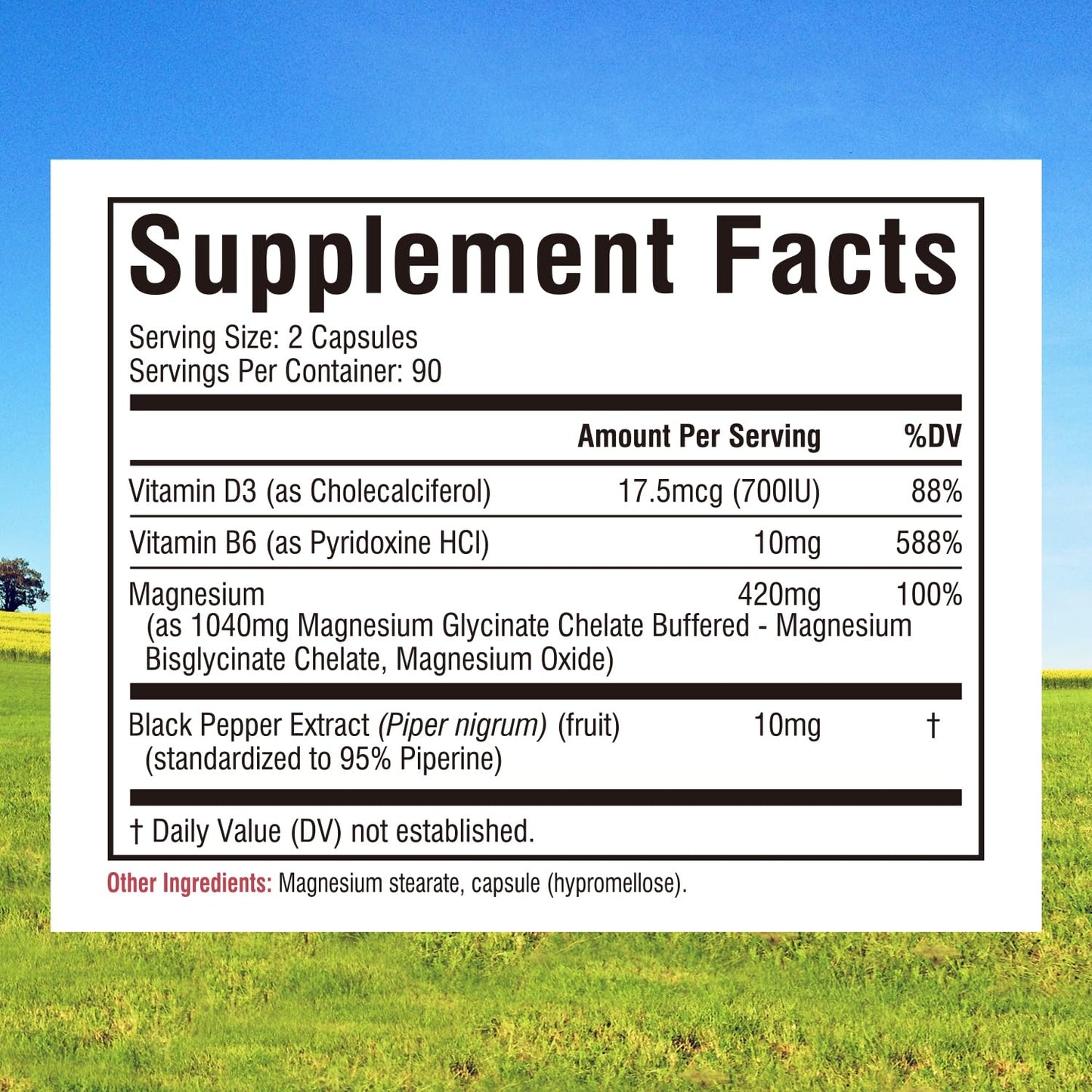 Innate Vitality Magnesium Glycinate Complex, 420mg Elemental Magnesium Per Serving, Enhanced Absorption, Black Pepper, Vitamin D3 & B6, Sleep Mood Bone Nerve Support, 180 Caps Innate VitalityBuy Supplements Australia