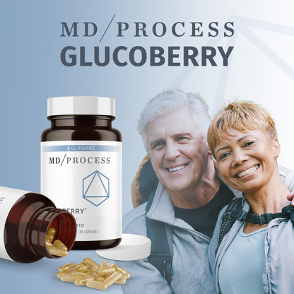 MD Process GlucoBerry Maqui Berry Extract with Chromium Picolinate for Blood Health Support - with Biotin and Gymnema Sylvestre - Doctor Formulated - 30 Capsules MD ProcessBuy Supplements Australia