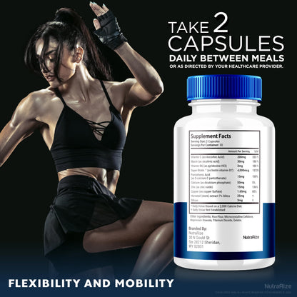(2 Pack) Ultra Relief+ Capsules, Official Formula for Joint Health, All-Natural Supplement to Support Joint Function and Mobility, Ultra Relief + Pills, Ultra Relief Plus Reviews (120 Capsules) NutraRizeBuy Supplements Australia