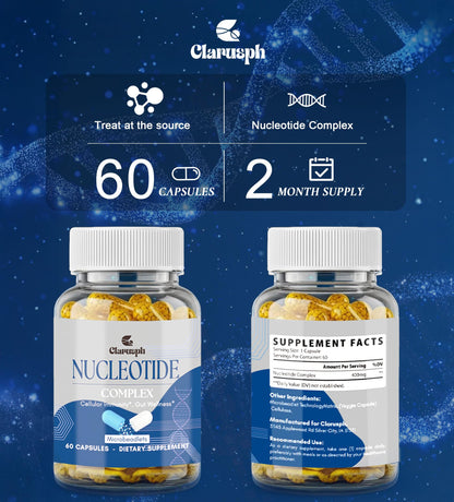 Clarusph Immunity* Supplement, Immune* Nucleotide Complex Blend 400mg Including AMP, CMP, GMP, UMP, Nucleo Immune*, 120 Capsules ClarusphBuy Supplements Australia