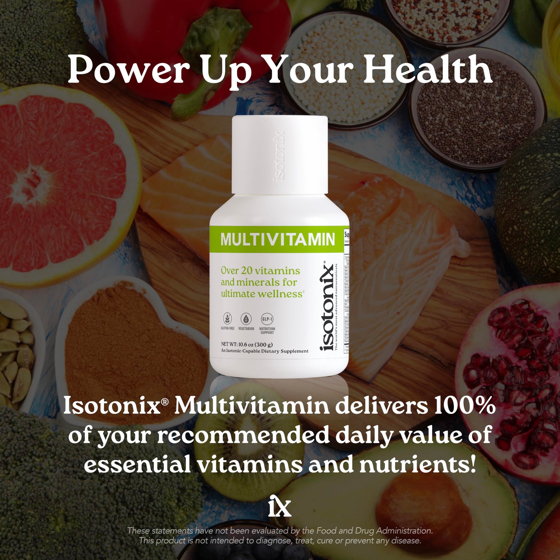 Isotonix Multivitamin Powder Without Iron – Methylated B Vitamins, Antioxidant & Mineral Support – Fast-Mix Isotonic Delivery – Vegetarian, Gluten-Free, Non-GMO – Natural Fruit Flavor – 90 Servings IsotonixBuy Supplements Australia