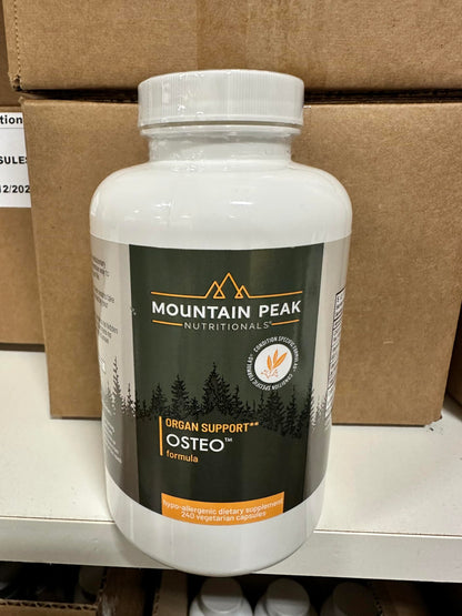 Mountain Peak Nutritionals Osteo Supplement - Organ & Strong Bone Support, Promotes Bone Health - With Vitamins D3, K2, Calcium, and Magnesium - Bone Building & Strengthening (240 Vegetarian Capsules) Mountain Peak NutritionalsBuy Supplements Australia