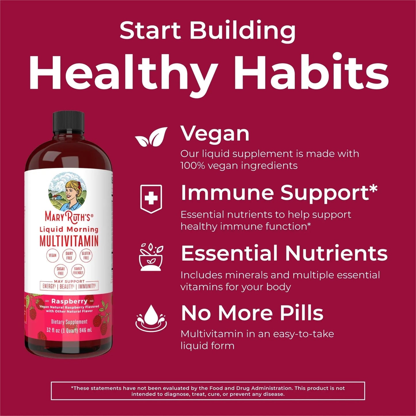 MaryRuth Organics Morning Multivitamin Hair Growth Bundle MARYRUTH'SBuy Supplements Australia