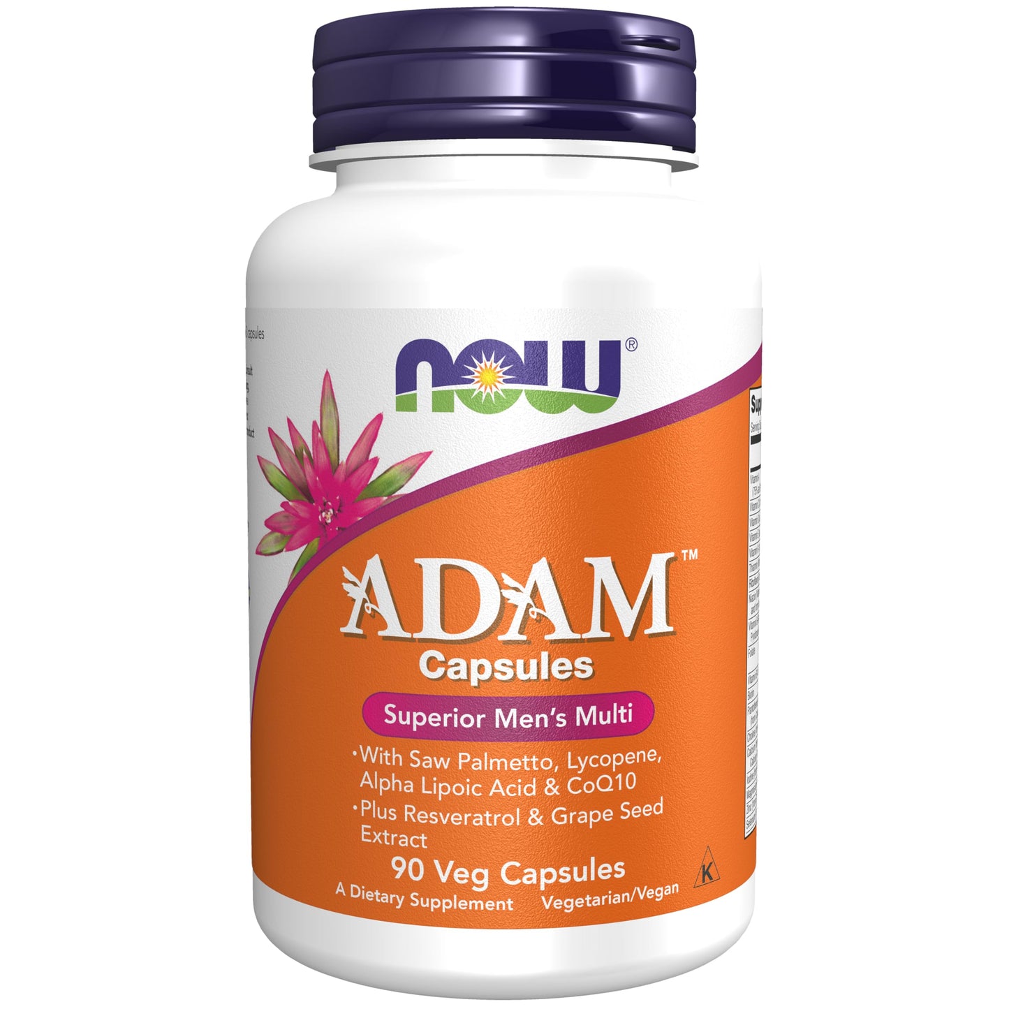 NOW Foods Supplements, ADAM™ Men's Multivitamin with Saw Palmetto, Lycopene, Alpha Lipoic Acid and CoQ10 NOW FoodsBuy Supplements Australia