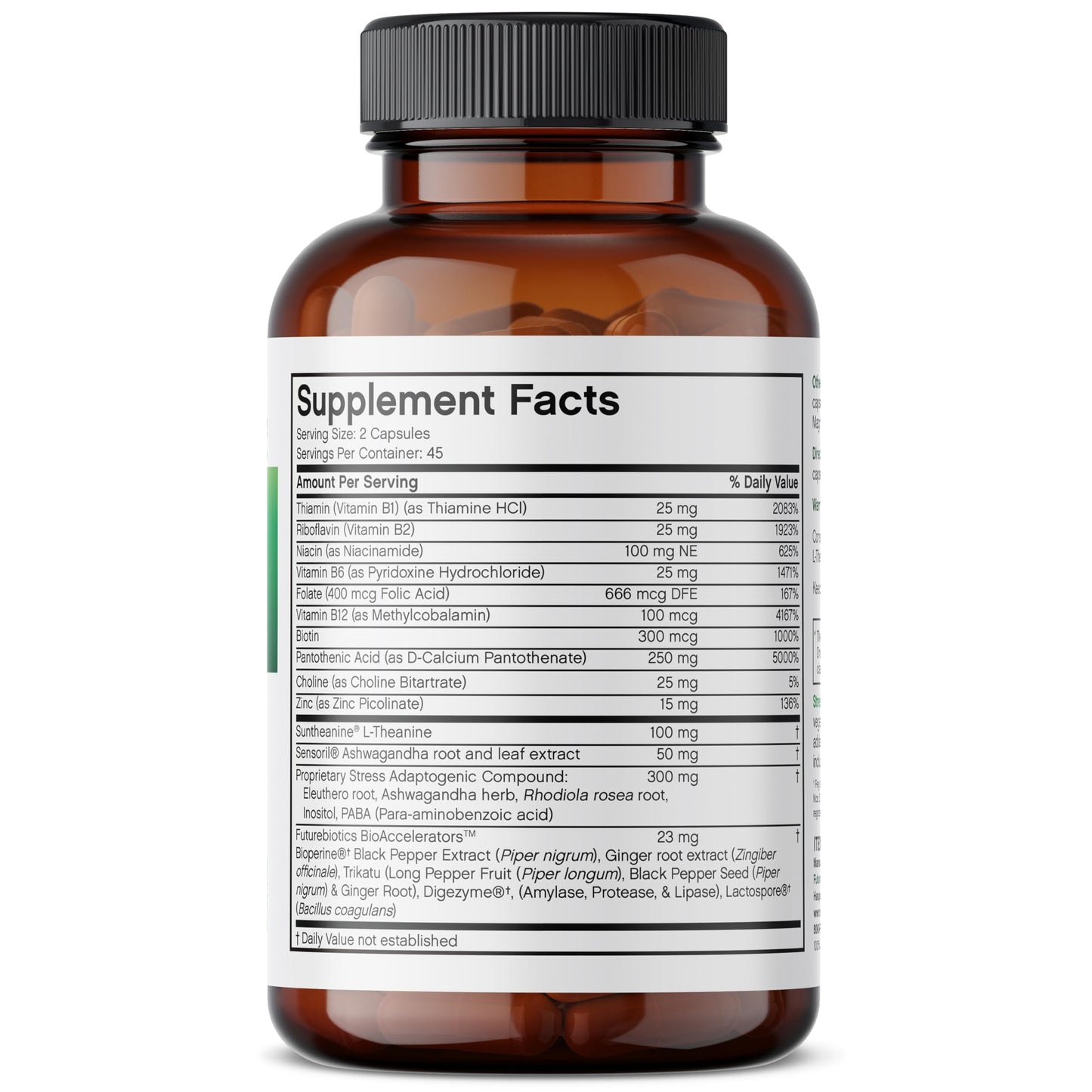 Futurebiotics Stressassist L-theanine Ashwagandha and Rhodiola Rosea Stress Complex - Natural Nutritional Stress Function, 90 Vegetarian Capsules FuturebioticsBuy Supplements Australia