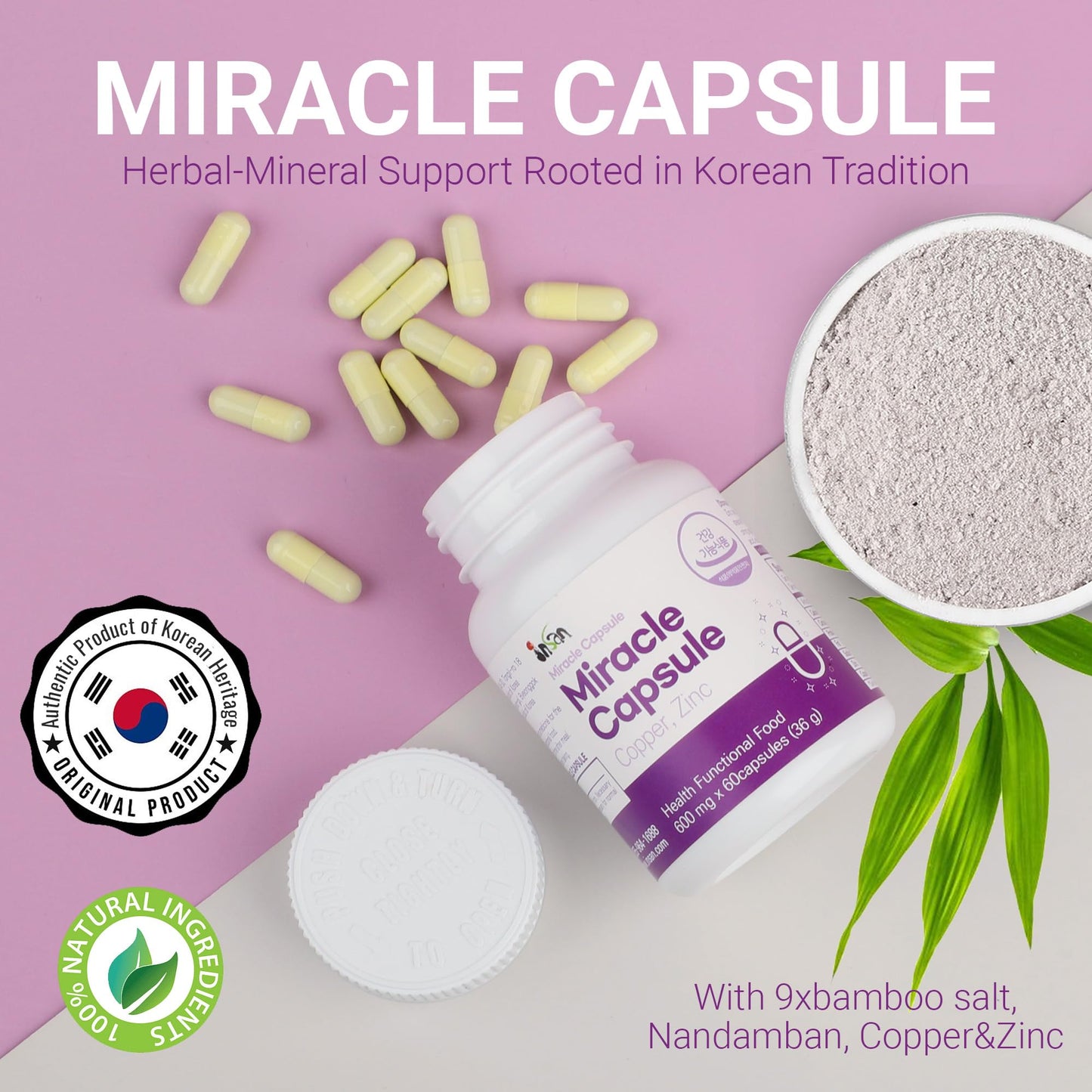 INSANORIGINS Miracle Capsule Immune Defense Support Supplement 18g (600mg - 30 Capsules) [Starter Pack] INSANORIGINSBuy Supplements Australia