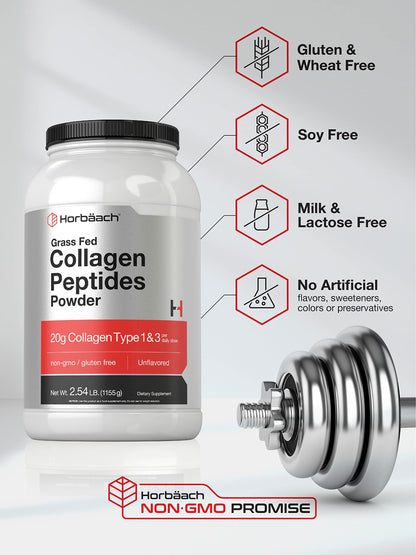 Collagen Peptides Powder 40 oz | Unflavored | Type 1 and 3 | Hydrolyzed Protein Collagen HorbäachBuy Supplements Australia