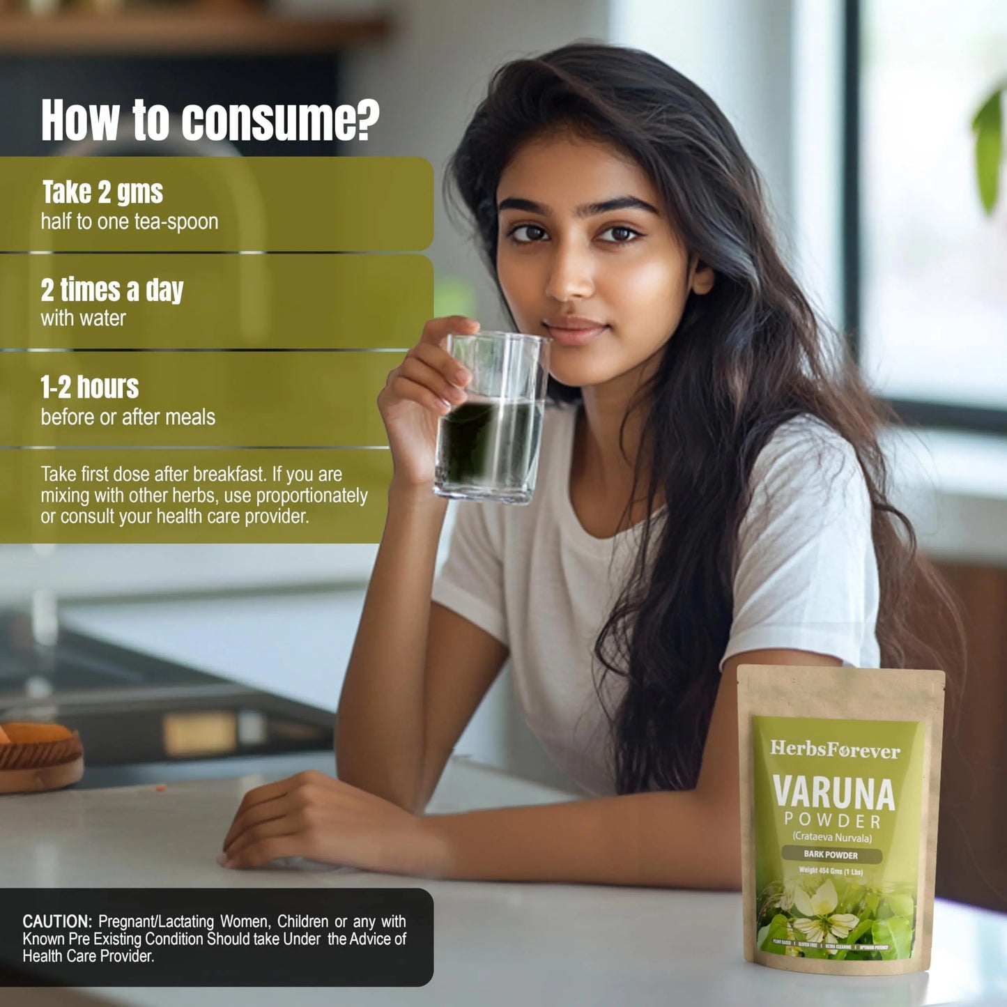 HerbsForever Varuna Powder – Crataeva Nurvala – Prostate Health – Support Prostatic, Kidneys, Gall Bladder and Urinary Tract Health – Non GMO, Organic, Vegan – 454 GMS HerbsforeverBuy Supplements Australia