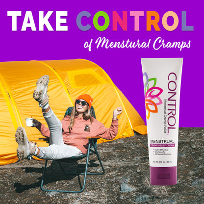 CONTROL, Menstrual Cramp Relief Cream, Topical Pain Relief for Period Cramps and PMS, Period Relief CONTROLBuy Supplements Australia