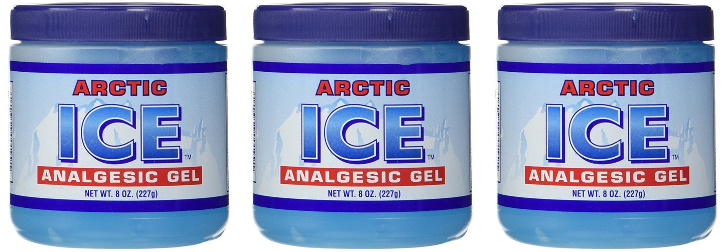 ARCTIC ICE 3 Pack (8 Oz Each) Topical Analgesic Gel for Pain Relief, Adults (Unisex) ARCTIC ICEBuy Supplements Australia