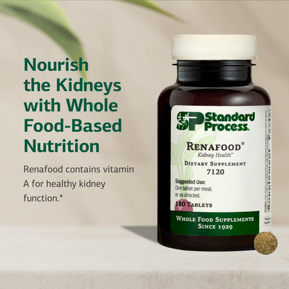 Standard Process Renafood - Supports Healthy Kidney Function & Antioxidant Activity - Contains Vitamins A - Non-Soy - 180 Tablets Standard Process Inc.Buy Supplements Australia