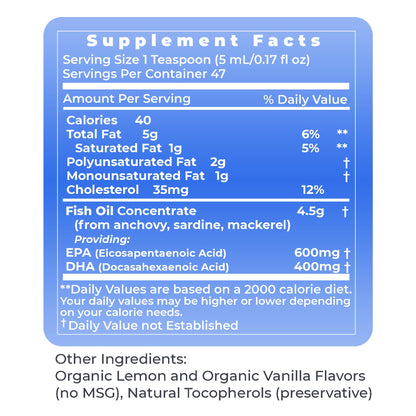 Premier Research Labs EPA/DHA Marine Liquid - Omega 3 Fish Oil Liquid, Omega 3 Liquid Fish Oil Supplement for Adults, Joint, Heart, & Brain Health Support - 8 Fl Oz Bottle Premier Research LabsBuy Supplements Australia