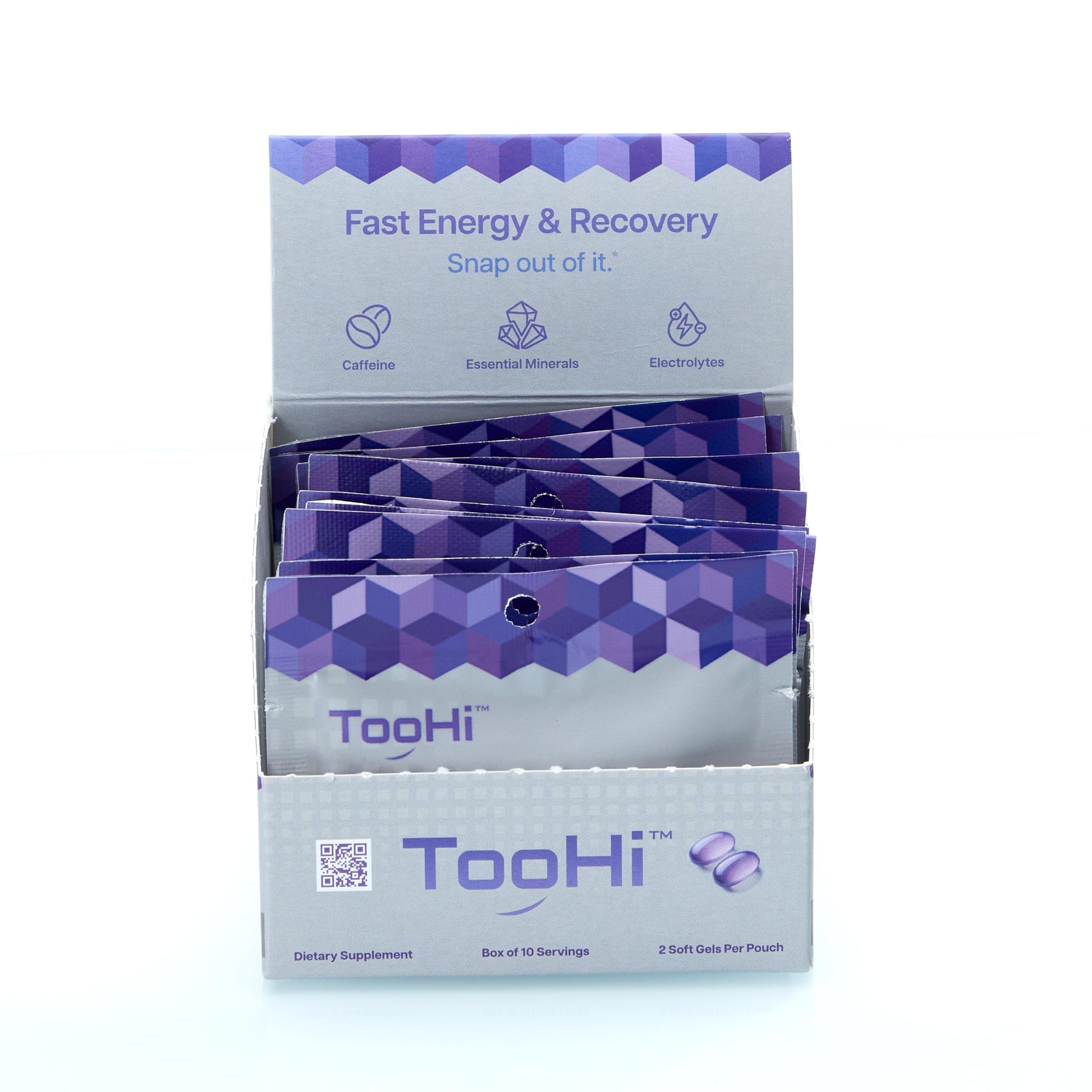TooHi Reset Softgels - Proprietary Blend with Additional Caffeine (84mg), L-Theanine & Electrolytes | Patent Pending - 10 Doses TooHiBuy Supplements Australia