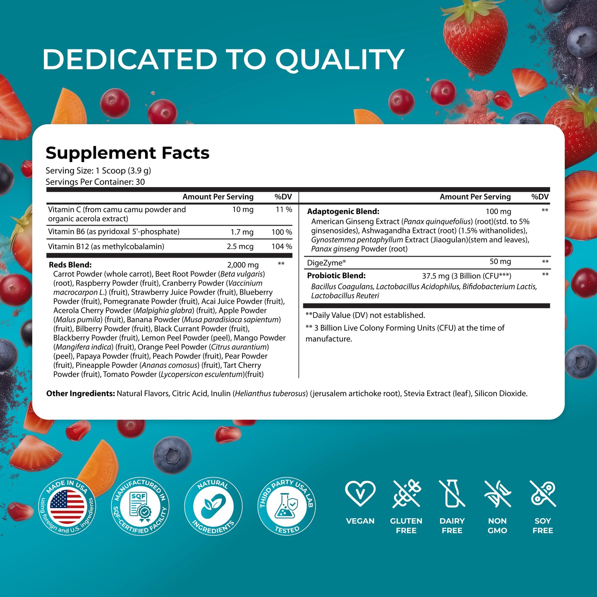 PUREHEALTH RESEARCH Metabolic Reds - Organic Superfood Powder Supplement - Fruit, Veggie, Adaptogenic, Probiotic Blends & More - for Metabolism & Energy Support - 4.13 Oz. - 30 Servings PUREHEALTH RESEARCHBuy Supplements Australia