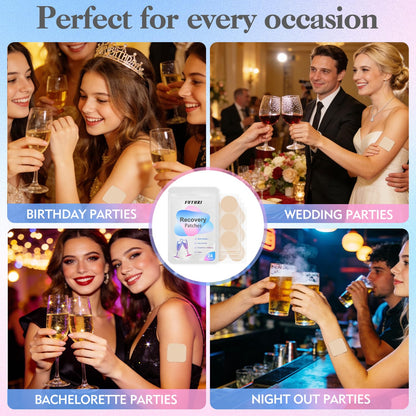FUTHRI Recovery Patch 24 Pack: Wake Up Refreshed with Natural Ingredients - Waterproof & Skin-Friendly - Pre-Drink Patch for Festivals & Nights Out FUTHRIBuy Supplements Australia
