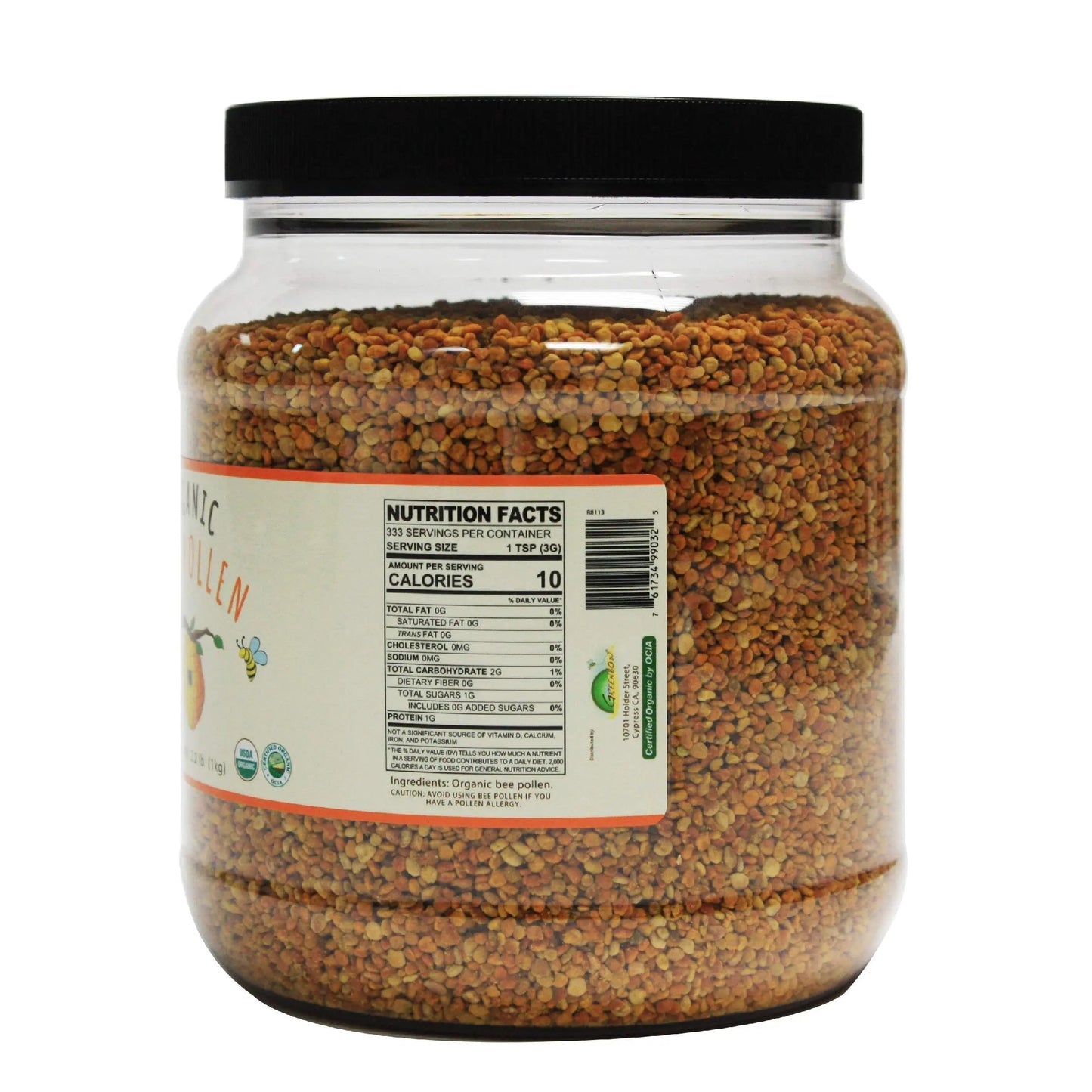 Greenbow Organic Bee Pollen - 100% USDA Certified Organic, Non-GMO, Halal, Kosher Certified, Pure & Natural Bee Pollen GreenbowBuy Supplements Australia