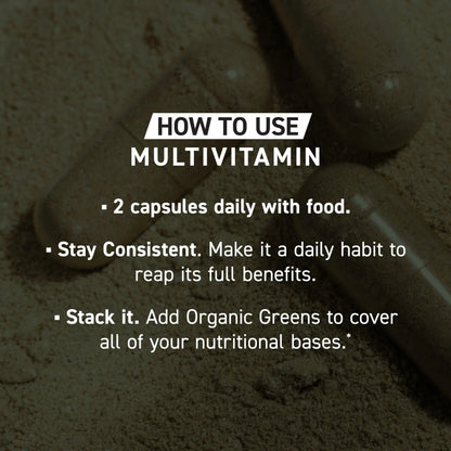 Kaged Multivitamin Capsules | Unflavored | Whole Foods Organic Fruits & Veggies | Plant Based Vegan Multivitamin KagedBuy Supplements Australia