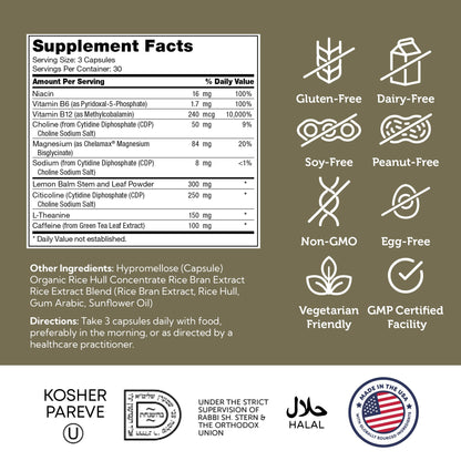 Zahler TeenFocus, Advanced Formula for Improved Focus & Concentration, Certified Kosher, 90 Capsules ZahlerBuy Supplements Australia