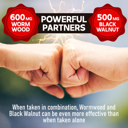 DEDICAD 1500mg Wormwood Capsules with Black Walnut & Cloves - Artemisia Annua Supplement for Immunity - 60 Vegan Capsules DEDICADBuy Supplements Australia