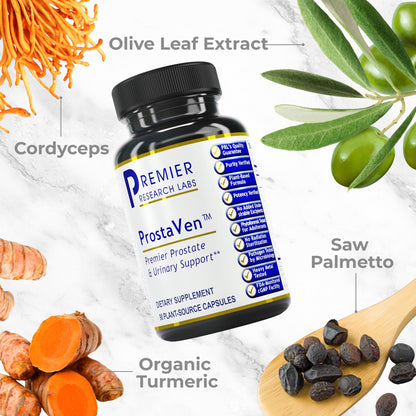 Premier Research Labs ProstaVen - Prostate Supplements for Men, Prostate Health Formula, Natural Supplement with Organic Saw Palmetto - 90 Vegetarian Capsules Premier Research LabsBuy Supplements Australia