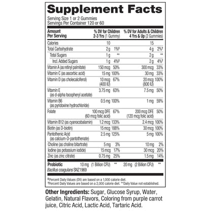 OLLY Kids Multivitamin & Probiotic Gummy, Digestive Support, Vitamins A, D, C, E, B, Zinc, Chewable Supplement OLLYBuy Supplements Australia