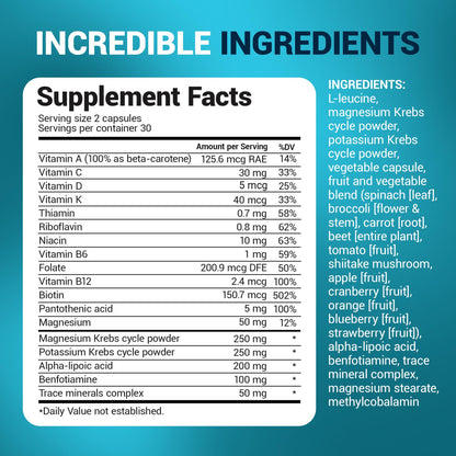 Dr. Berg Whole Food Multivitamin with Minerals - Daily Multivitamin for Men and Women - Includes Premium Whole Food Fruits and Vegetable Blend with Folate