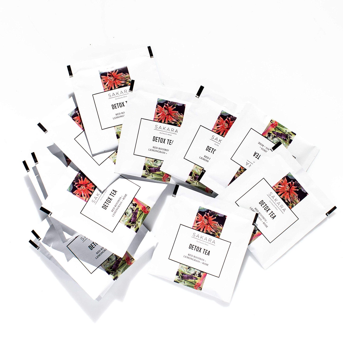 Sakara Detox Tea - Herbal Tea with Rose Petals, Lemon Peel, Lemongrass, & Rooibos SAKARABuy Supplements Australia