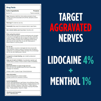NOVEHA Lidocaine Roll-On Gel 4% | Maximum Strength Temporary Topical Pain Relief for Minor Muscle & Joint Aches | Cooling Formula with Menthol & Arnica | Non-Greasy, Quick-Drying | 2.5 fl oz NOVEHABuy Supplements Australia