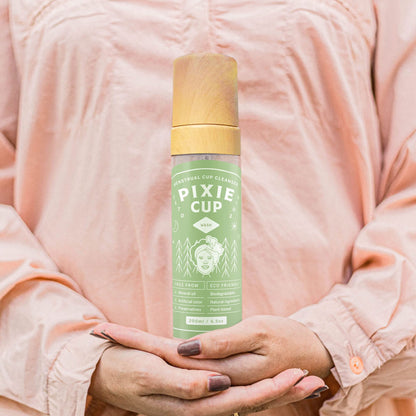 Pixie Menstrual Cup Cleaner Wash + Foaming Dispenser + More Wash in Bottle Than Any Other Brand Pixie CupBuy Supplements Australia