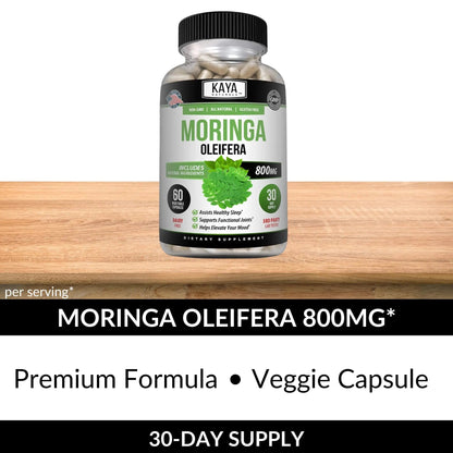 Kaya Naturals Moringa Leaf Extract - Complete Greens Superfood Supplement - Pure Miracle Tree Moringa - Boost Energy Naturally Kaya NaturalsBuy Supplements Australia